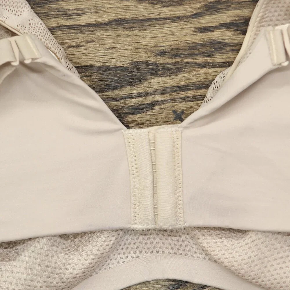Bali Womens Underwire Coolest Smoothing Moisture-Wicking Bra Almond Brown 42DD